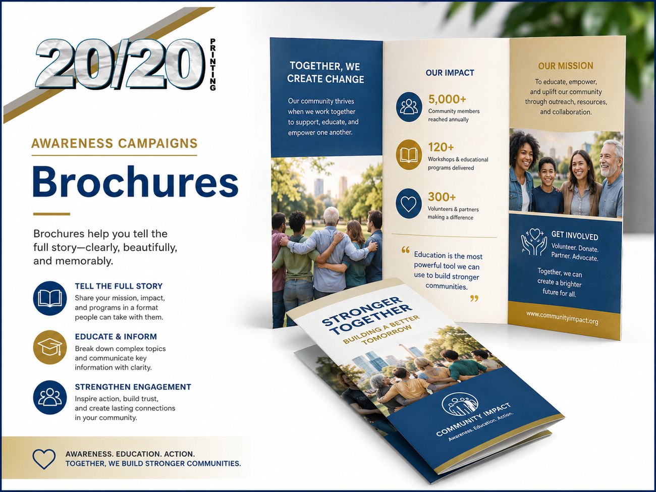 Digital print sample: Brochures for Awareness Campaigns