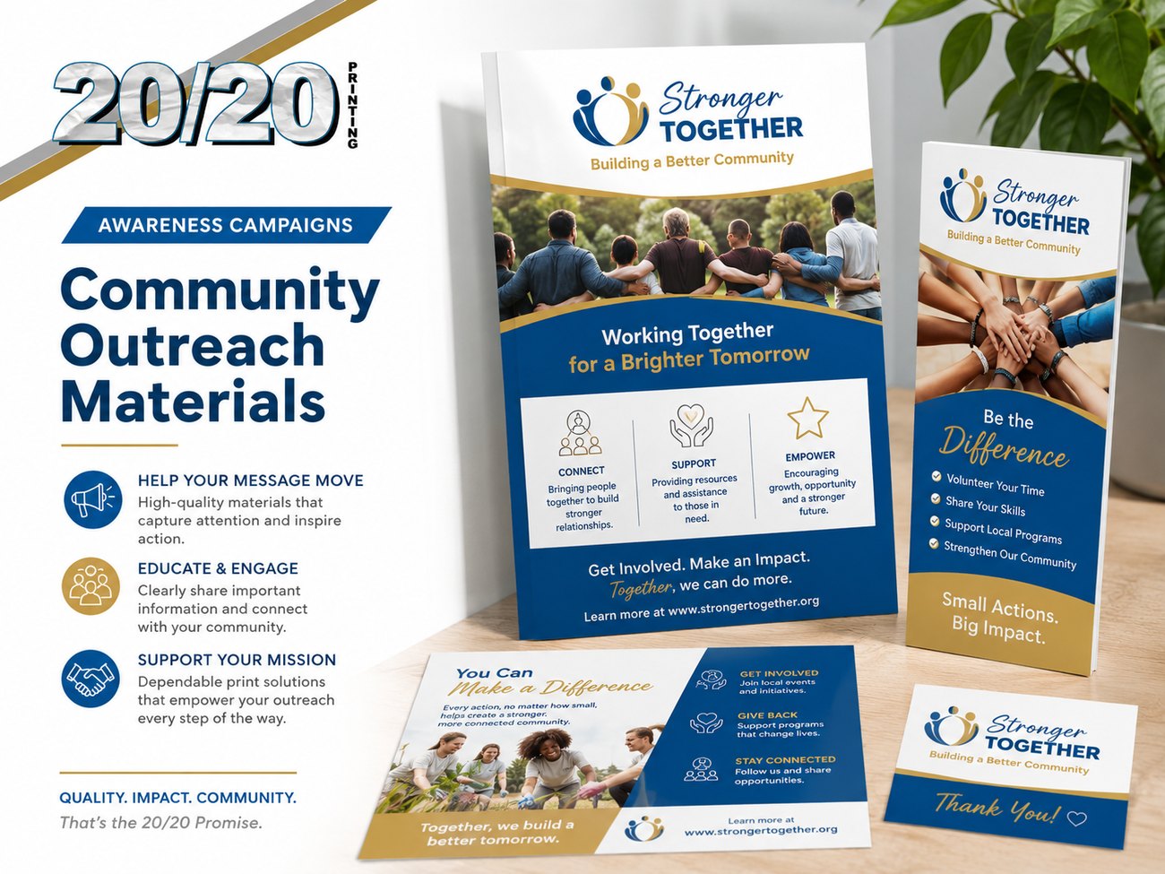 Digital print sample: Community Outreach Materials for Awareness Campaigns