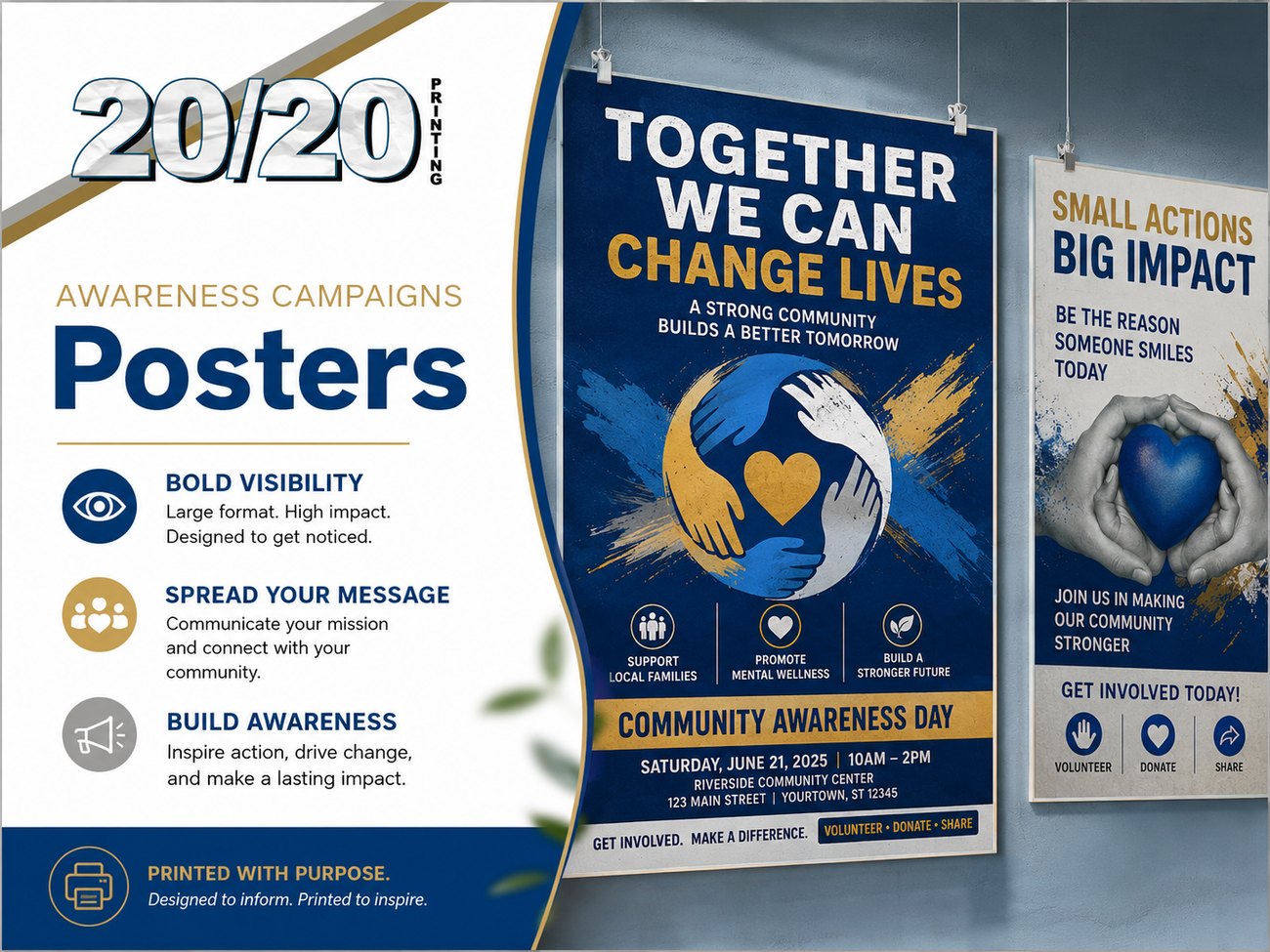 Digital print sample: Posters for Awareness Campaigns