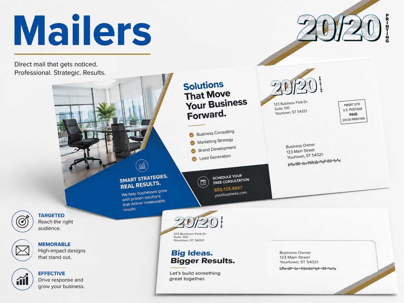 Digital print sample: Mailers for Professional Offices