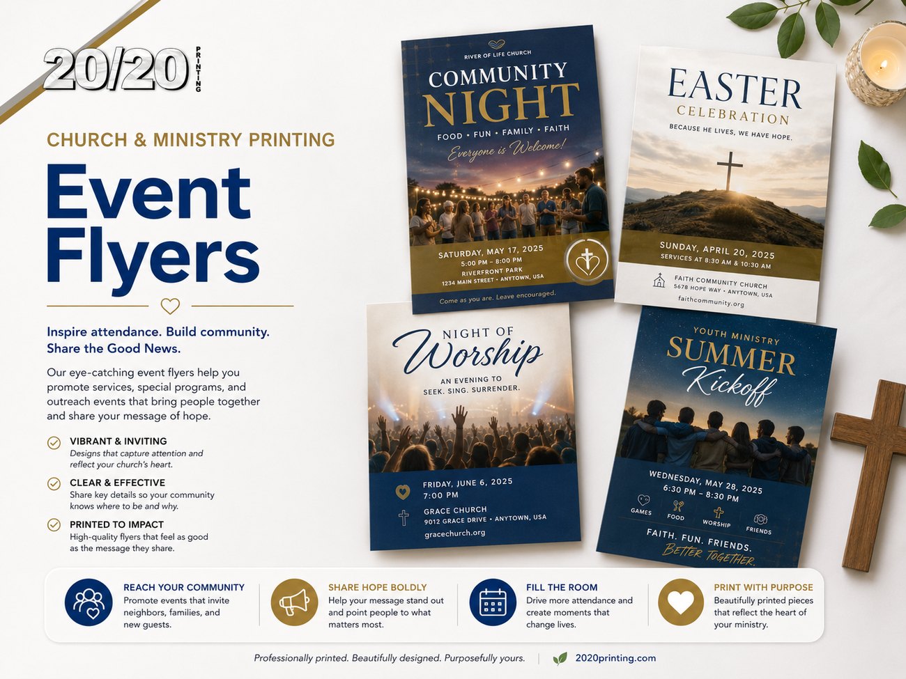 Digital print sample: Event Flyers for Church & Ministry Printing