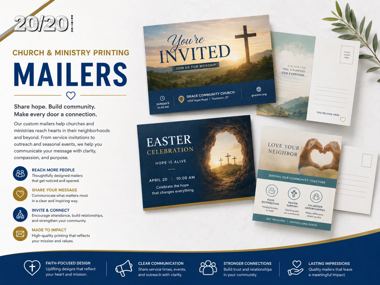 Digital print sample: Mailers for Church & Ministry Printing
