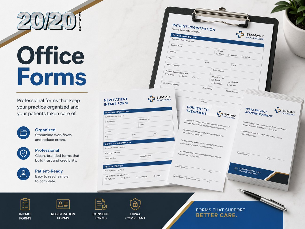 Digital print sample: Office Forms for Medical & Healthcare