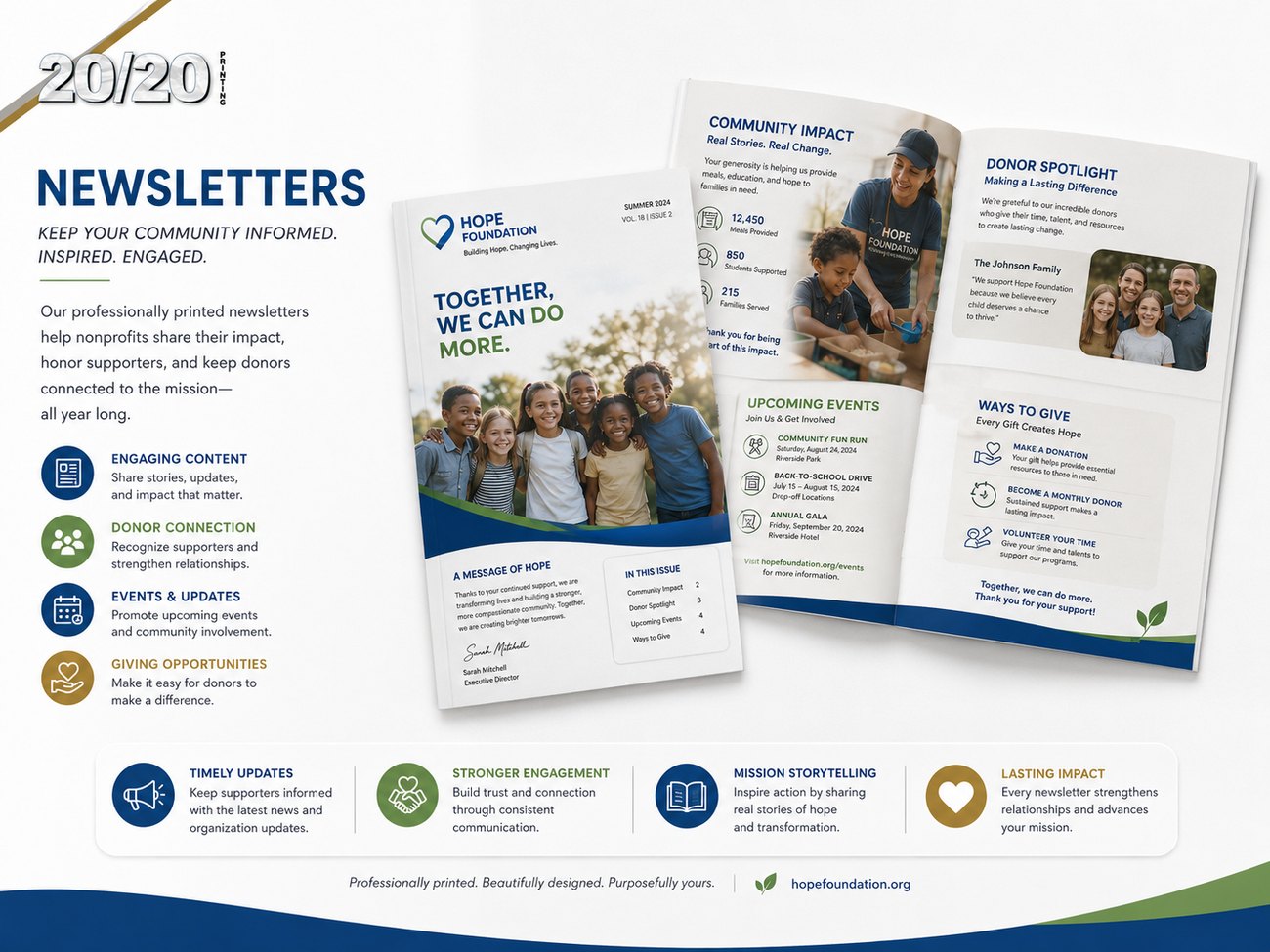 Digital print sample: Newsletter for Newsletters