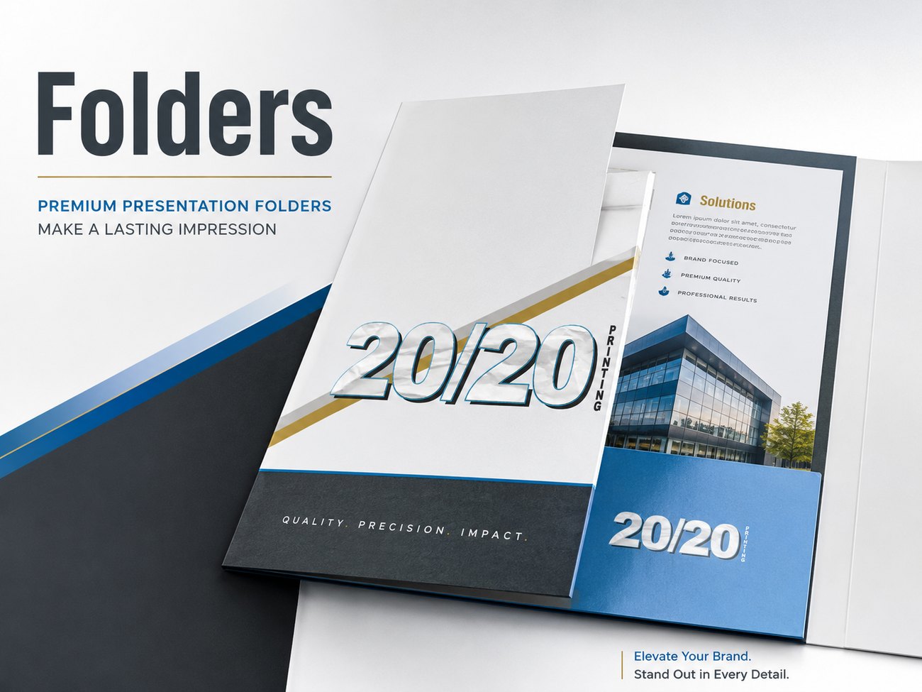 Digital print sample: Folders for Professional Offices