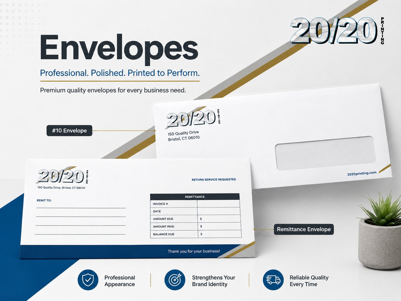 Digital print sample: Envelopes for Professional Offices