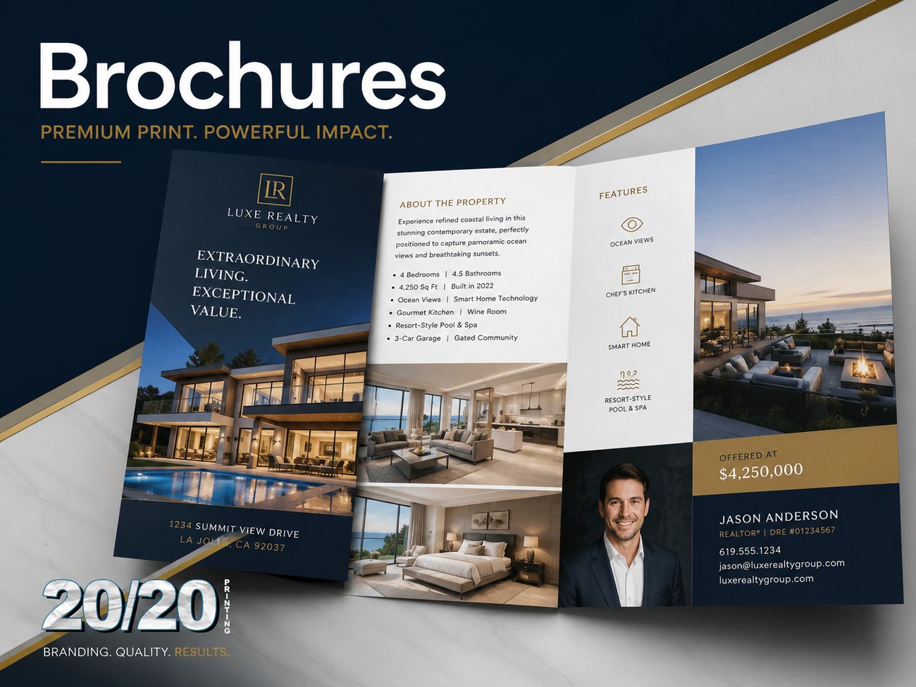Digital print sample: Brochures for Real Estate & Property