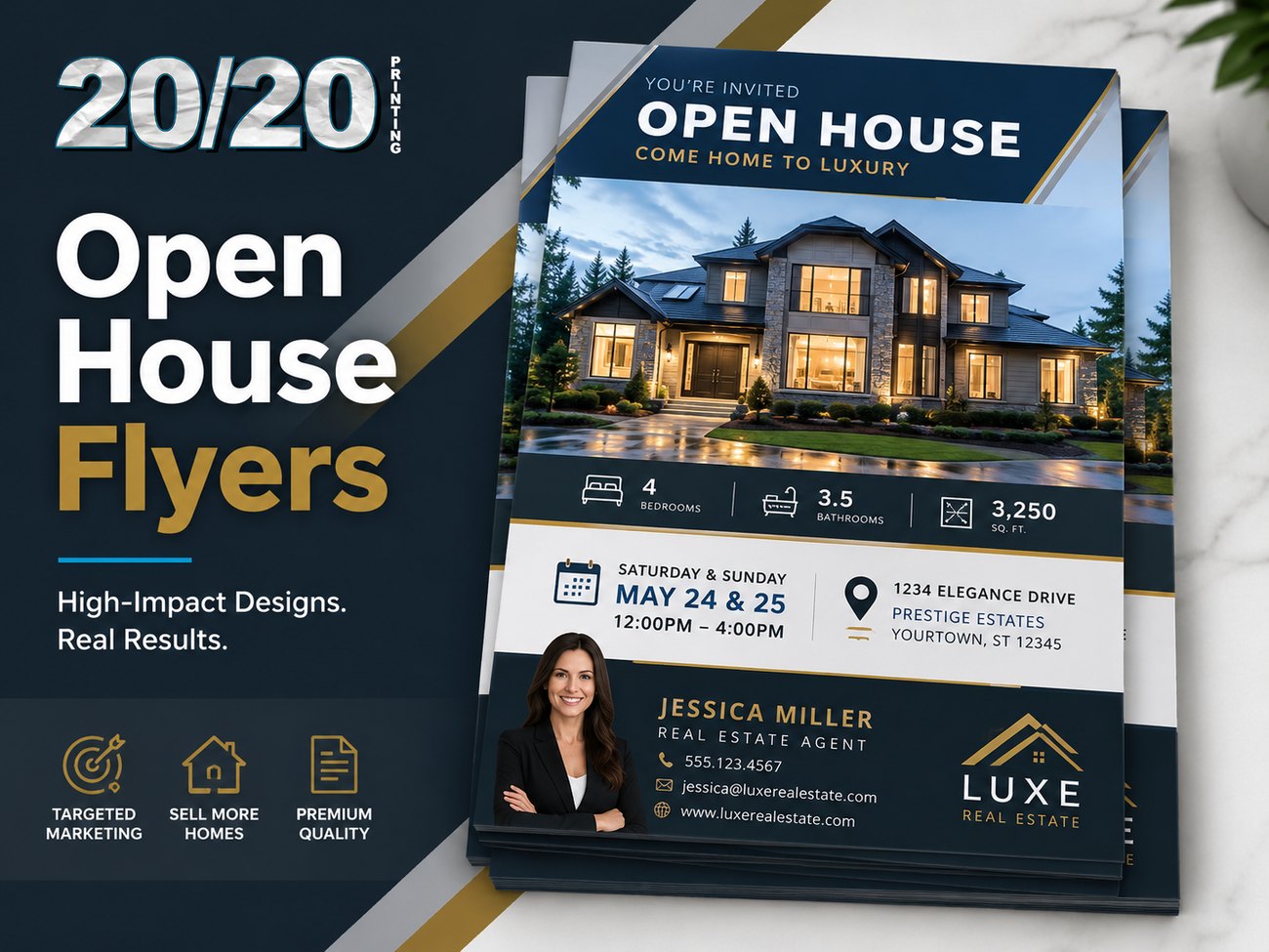 Digital print sample: Open House Flyers for Real Estate & Property